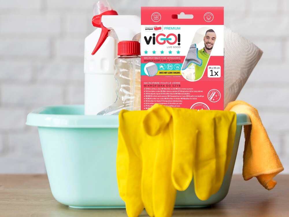 viGO! PREMIUM Ściereczka z mikrofibry do szyb i luster 1 szt. początek opisu