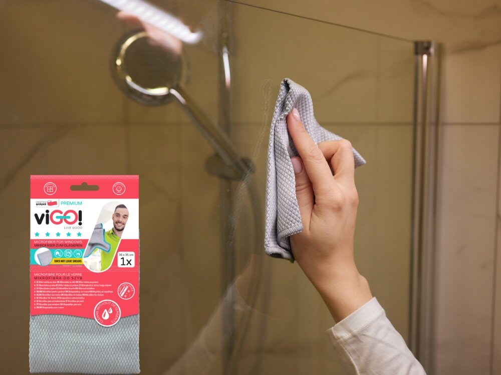 7733202A - viGO! PREMIUM Ściereczka z mikrofibry do szyb i luster 1 szt. skuteczność, wygodne użytkowanie, ekologiczny charakter