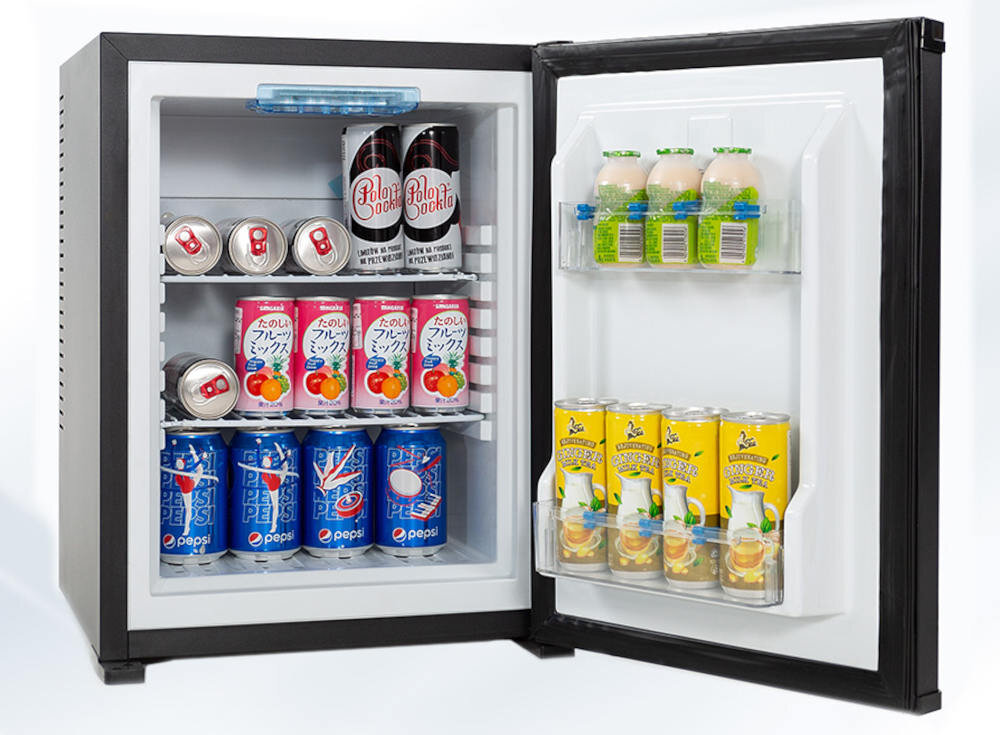 Lodówka MPM-30-MBS-06L 53cm Czarna 2 balkoniki blokady butelek