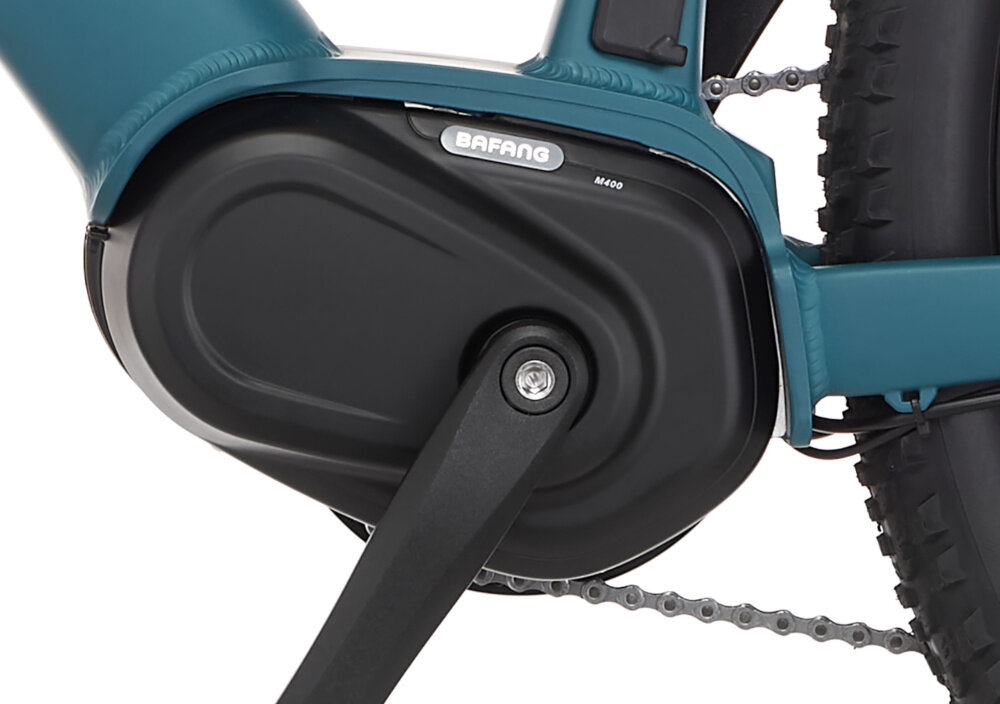 Rower elektryczny FISCHER Montis 4.1I U19 29 cali Niebieski mos komfort moment obrotowy 80 Nm silnik BAFANG M400 moc 250 W umieszczony centralnie w suporcie plnne wsparcie