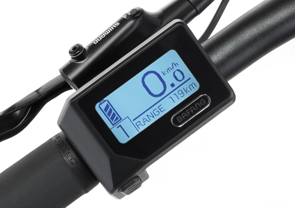 Rower elektryczny FISCHER Montis 4.1I U19 29 cali Niebieski zaawansowany komputer pokladowy aplikacja FISCHER e-connect asystent prowadzenia