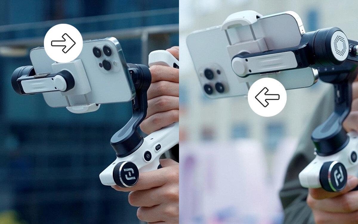 Gimbal ręczny FEIYUTECH Scorp mini P Czarny obsługa przyciski pokrętło przełączanie joystick