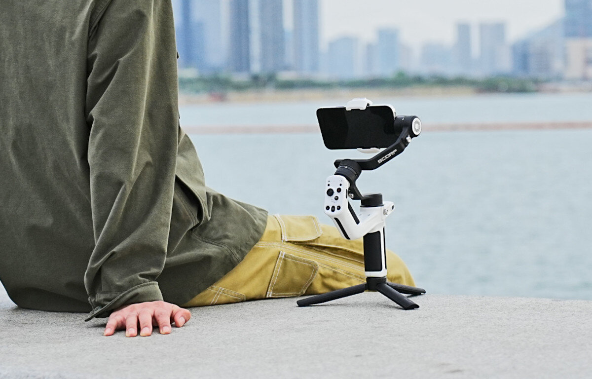 Gimbal ręczny FEIYUTECH Scorp mini P Czarny aplikacja łączność funkcje tryby