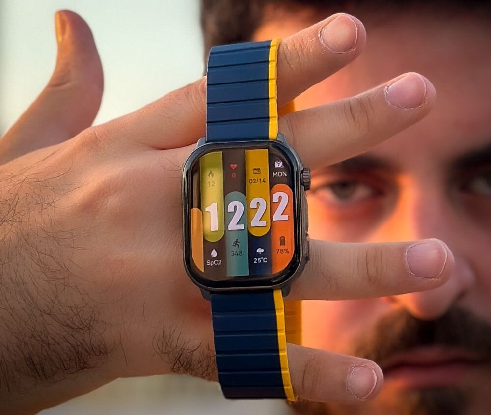 Smartwatch KIESLECT KS Pro   ekran bateria czujniki zdrowie sport pasek ładowanie pojemność rozdzielczość łączność sterowanie krew puls rozmowy smartfon aplikacja 