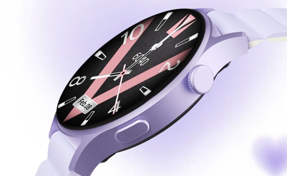 Smartwatch KIESLECT Lora 2 ekran bateria czujniki zdrowie sport pasek ładowanie pojemność rozdzielczość łączność sterowanie krew puls rozmowy smartfon aplikacja