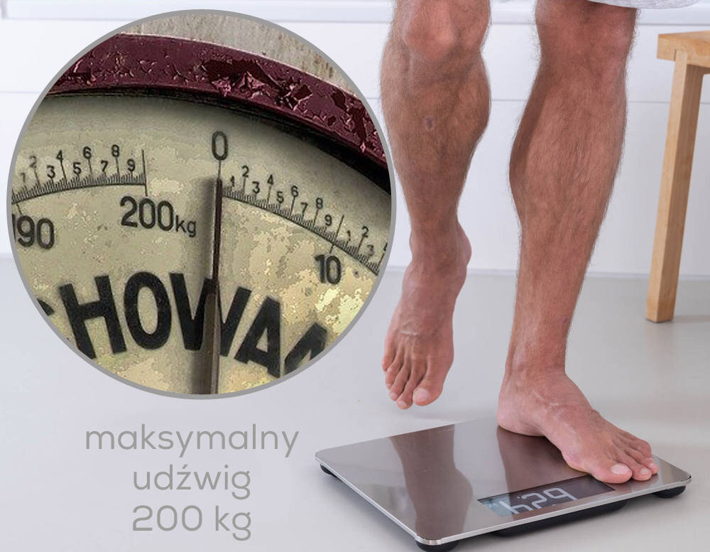 Waga BEURER GS 405 Signature Line Stalowy do 200 kg masa ważenie precyzja technologia szybkiego startu