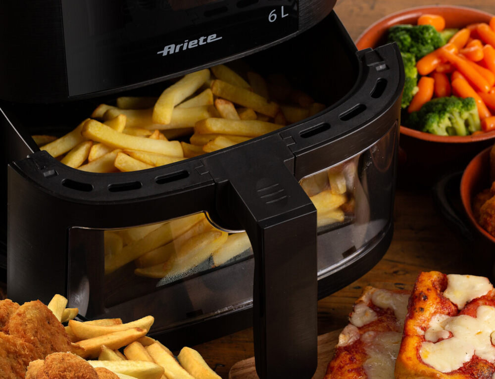 Frytkownica beztłuszczowa ARIETE 4626/00 Air Fryer pojemność potrawy duże porcje jedzenia