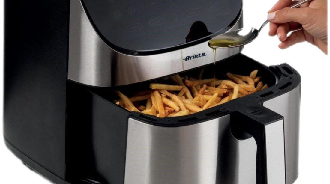 Frytkownica beztłuszczowa ARIETE 4628/00 Air Fryer 7 Stalowy moc technologia smażenia gorącym powietrzem