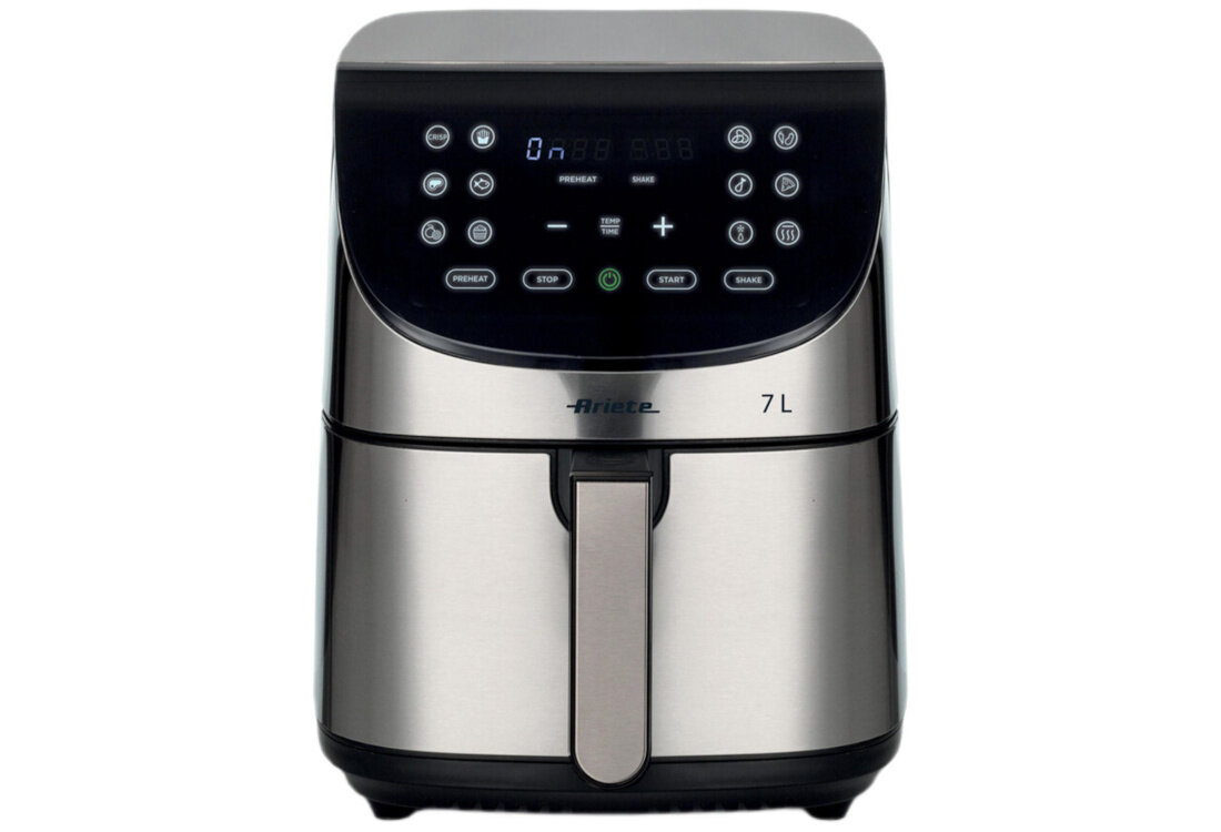 Frytkownica beztłuszczowa ARIETE 4628/00 Air Fryer 7 Stalowy Bezpieczne użytkowanie zabezpieczenie przed przegrzaniem antypoślizgowe nóżki