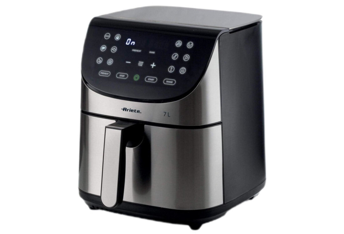 Frytkownica beztłuszczowa ARIETE 4628/00 Air Fryer 7 Stalowy Funkcja dehydratora zdrowe przekąski suszenie owoce warzywa zioła chipsy jabłkowe suszone pomidory wartości odżywcze