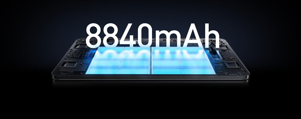 Tablet XIAOMI Pad 6 11 6/128 GB Wi-Fi Szary bateria pojmeność ładowanie czas pracy