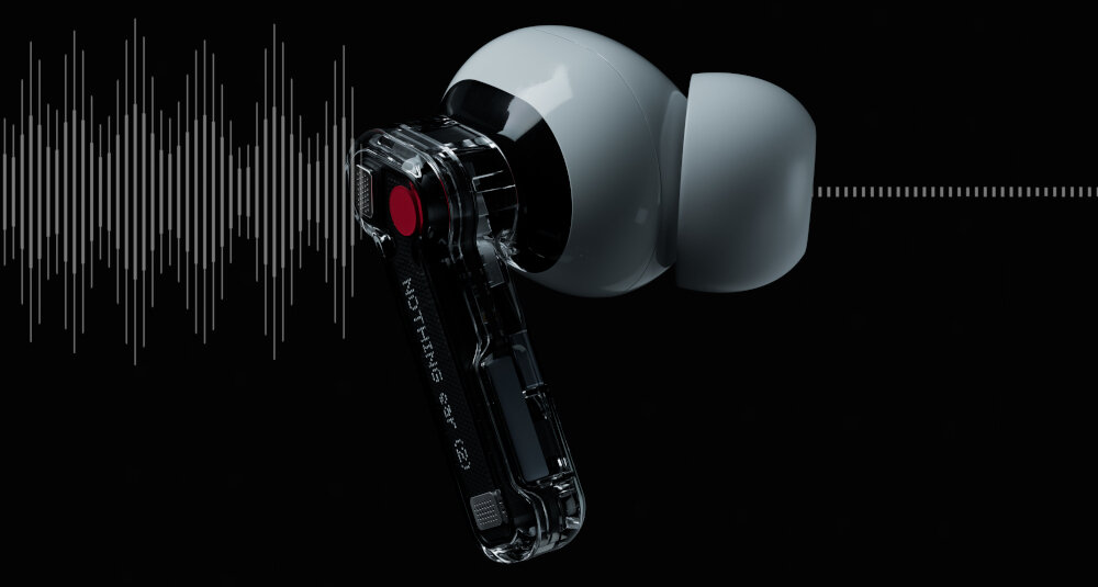 Słuchawki dokanałowe NOTHING Ear 2 design technologia budowa sterownik dźwięk jakość brzmienie clear voice wygoda szybkość chipset