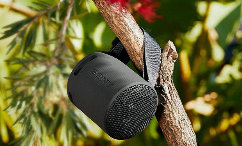 Głośnik mobilny <span>SONY SRS-XB100</span> rozmiar budowa komunikacja szumy dźwięk bateria działanie konstrukcja odporność