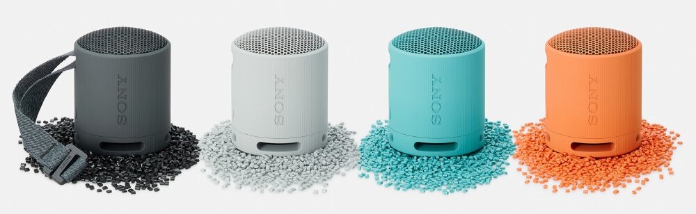 Głośnik mobilny <span>SONY SRS-XB100</span> rozmiar budowa komunikacja szumy dźwięk bateria działanie konstrukcja odporność