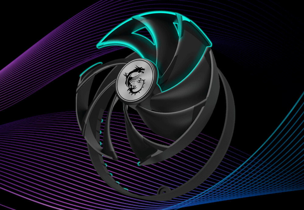 Karta graficzna MSI GeForce RTX 4070 Gaming X Slim 12GB DLSS 3 chłodzenie temperatura