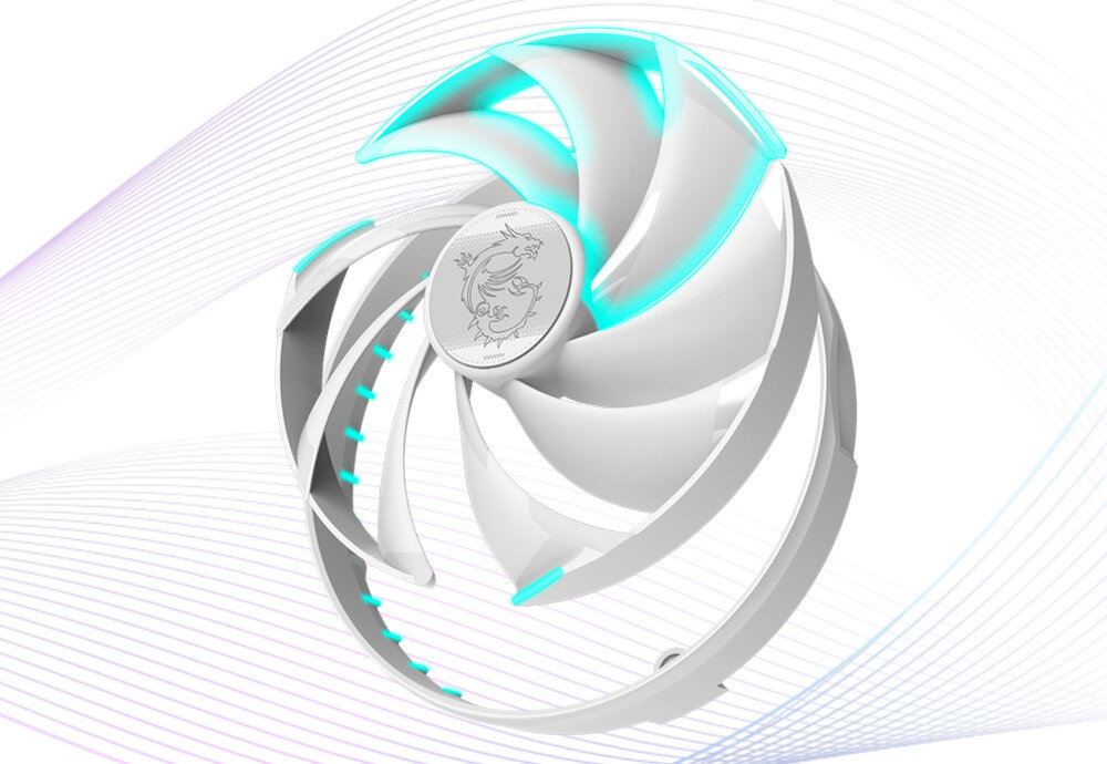 Karta graficzna MSI GeForce RTX 4070 Gaming X Slim White 12GB DLSS 3 chłodzenie temperatura