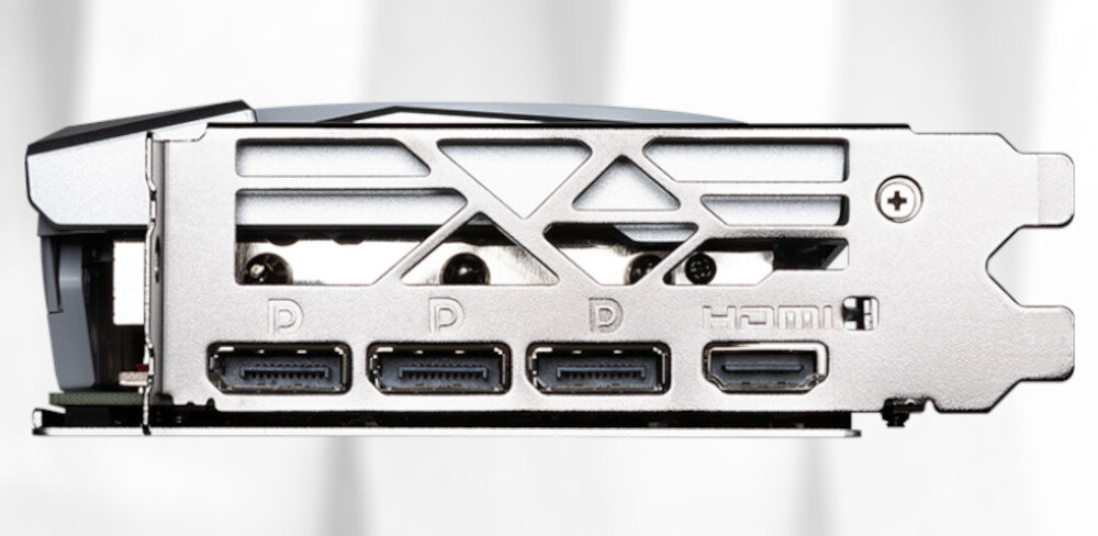Karta graficzna MSI GeForce RTX 4070 Gaming X Slim White 12GB DLSS 3 parametry porty