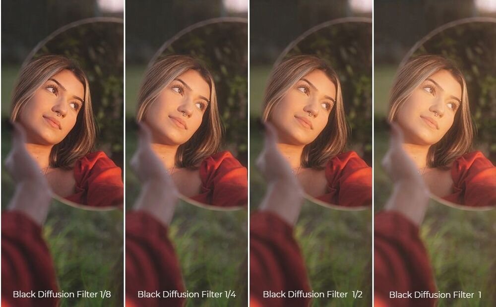Zestaw filtrów K&F CONCEPT Black Diffusion 1-4 i 1-8   zdjęcia efekty kontrast obiektyw 