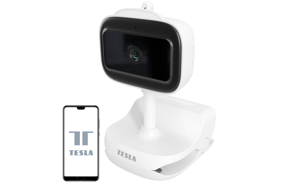 Niania elektroniczna TESLA Smart Camera Baby B500 aplikacja system Android iOS kontrola powiadomienia ruch dźwięk
