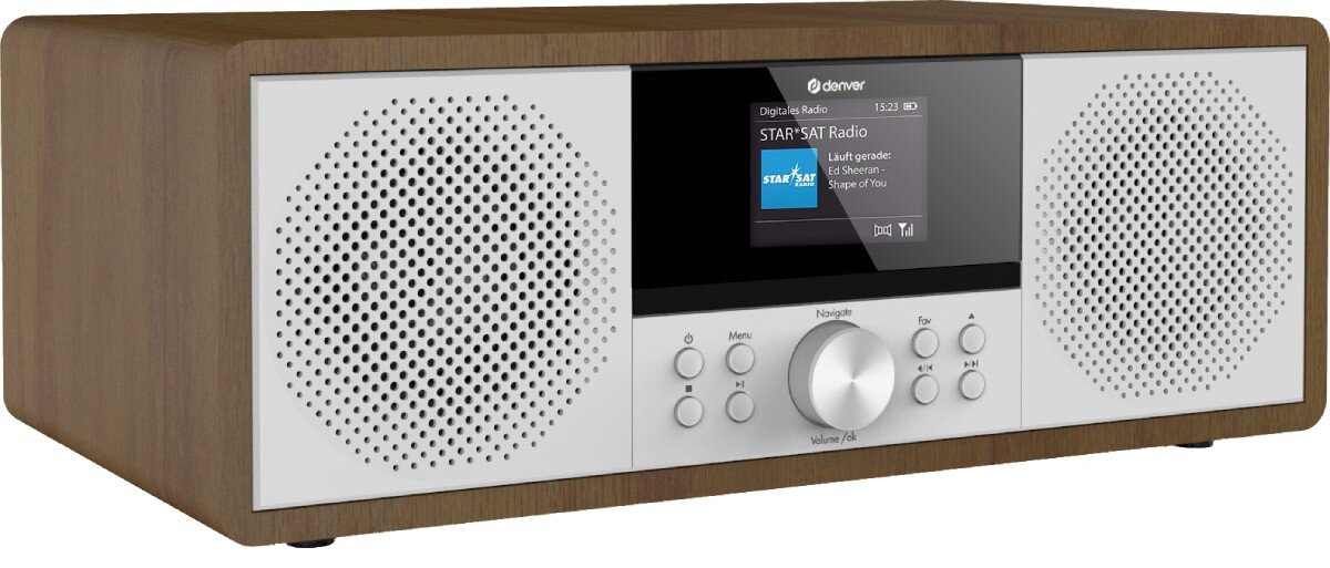 Wieża DENVER MIR-270DV Drewno działanie odtwarzanie