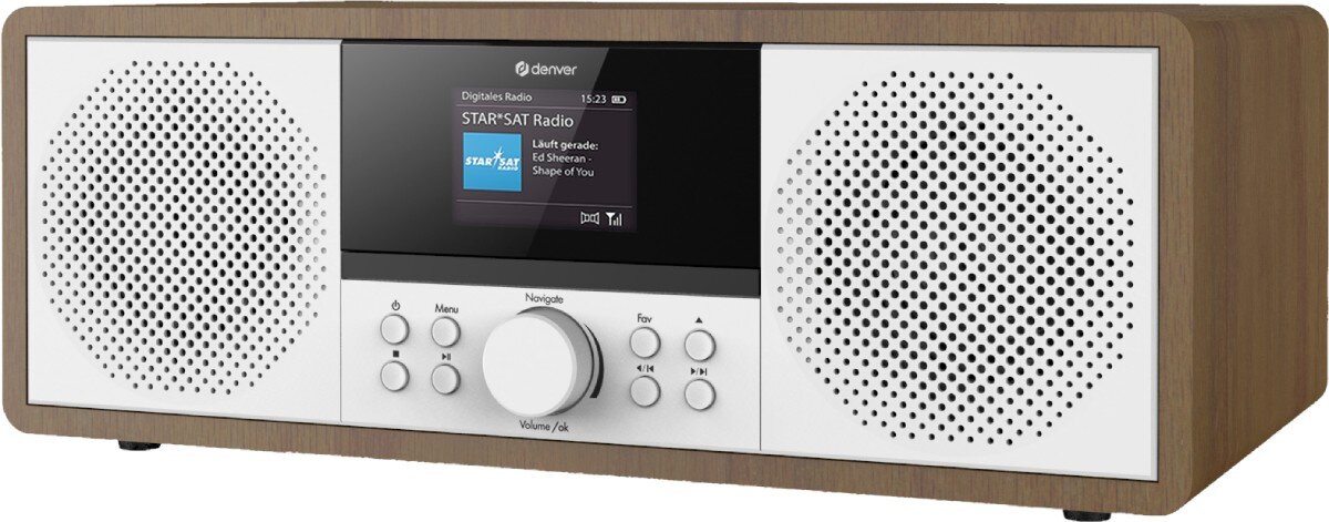 Wieża DENVER MIR-270DV Drewno wygląd obsługa