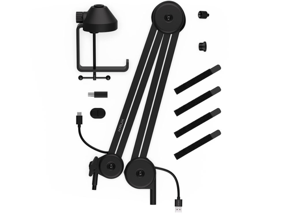 Ramie mikrofonowe KRUX Arm 200S remie, przewod, adpatery, podstawa