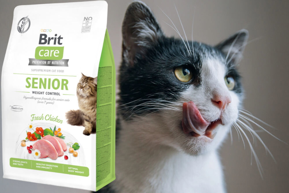 Karma dla kota BRIT CARE Senior Weight Control Świeży Kurczak 2 kg dodatki analiza