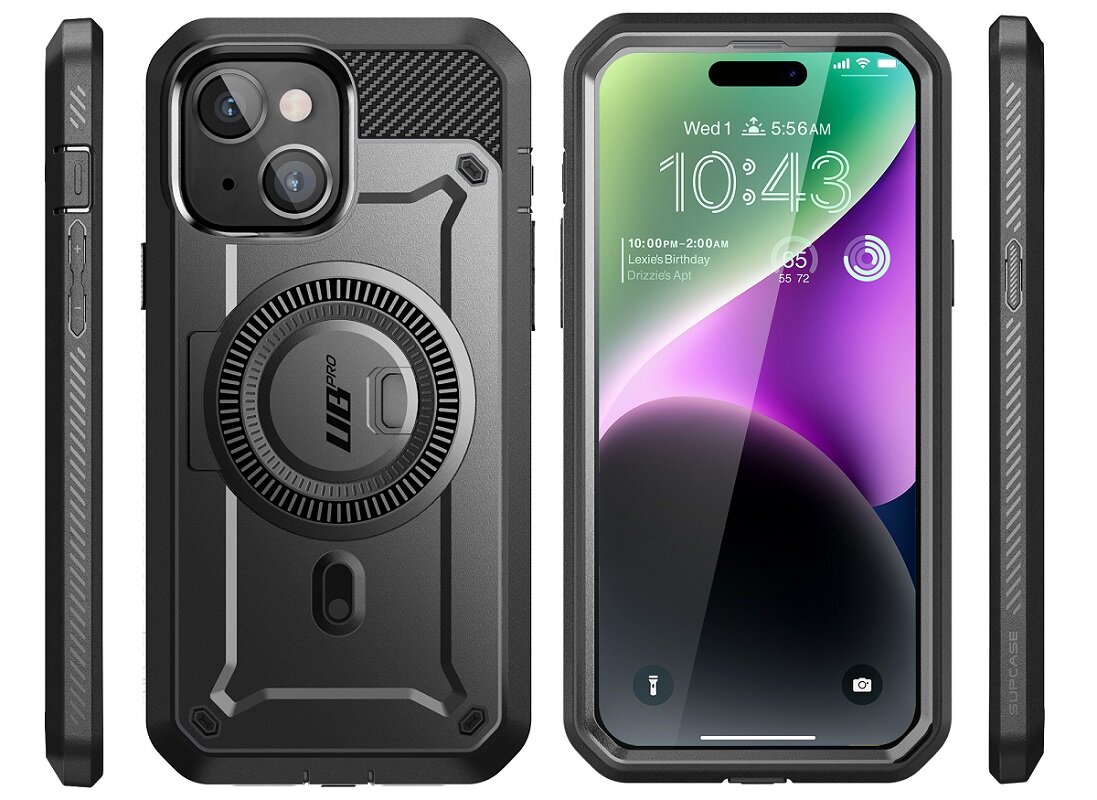 Etui SUPCASE Unicorn Beetle Pro MagSafe do Apple iPhone 15 Czarny Kompleksowa ochrona Niezawodna ochrona ekranu Pełna Kompatybilność Wytrzymałość Testowana w Terenie