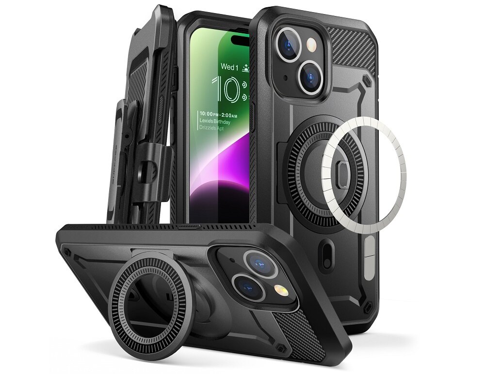 Etui SUPCASE Unicorn Beetle Pro MagSafe do Apple iPhone 15 Czarny Kompleksowa ochrona Niezawodna ochrona ekranu Pełna Kompatybilność Wytrzymałość Testowana w Terenie