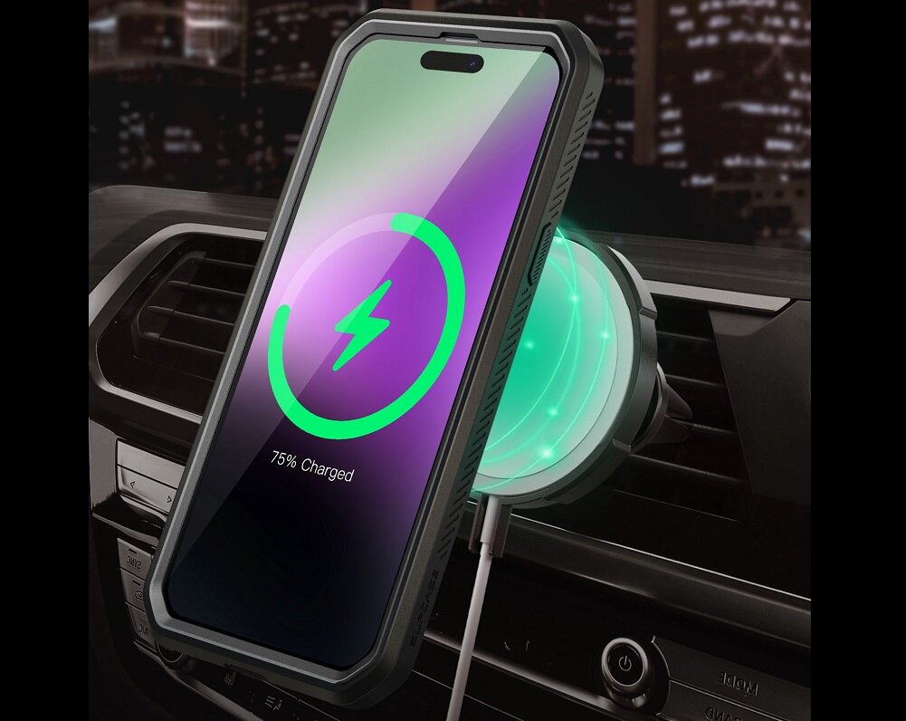 Etui SUPCASE Unicorn Beetle Pro MagSafe do Apple iPhone 15 Czarny Kompleksowa ochrona Niezawodna ochrona ekranu Pełna Kompatybilność Wytrzymałość Testowana w Terenie