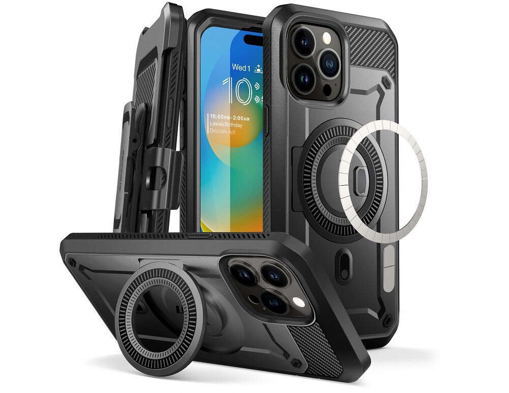 Etui SUPCASE Unicorn Beetle Pro MagSafe do Apple iPhone 15 Czarny Kompleksowa ochrona Niezawodna ochrona ekranu Pełna Kompatybilność Wytrzymałość Testowana w Terenie