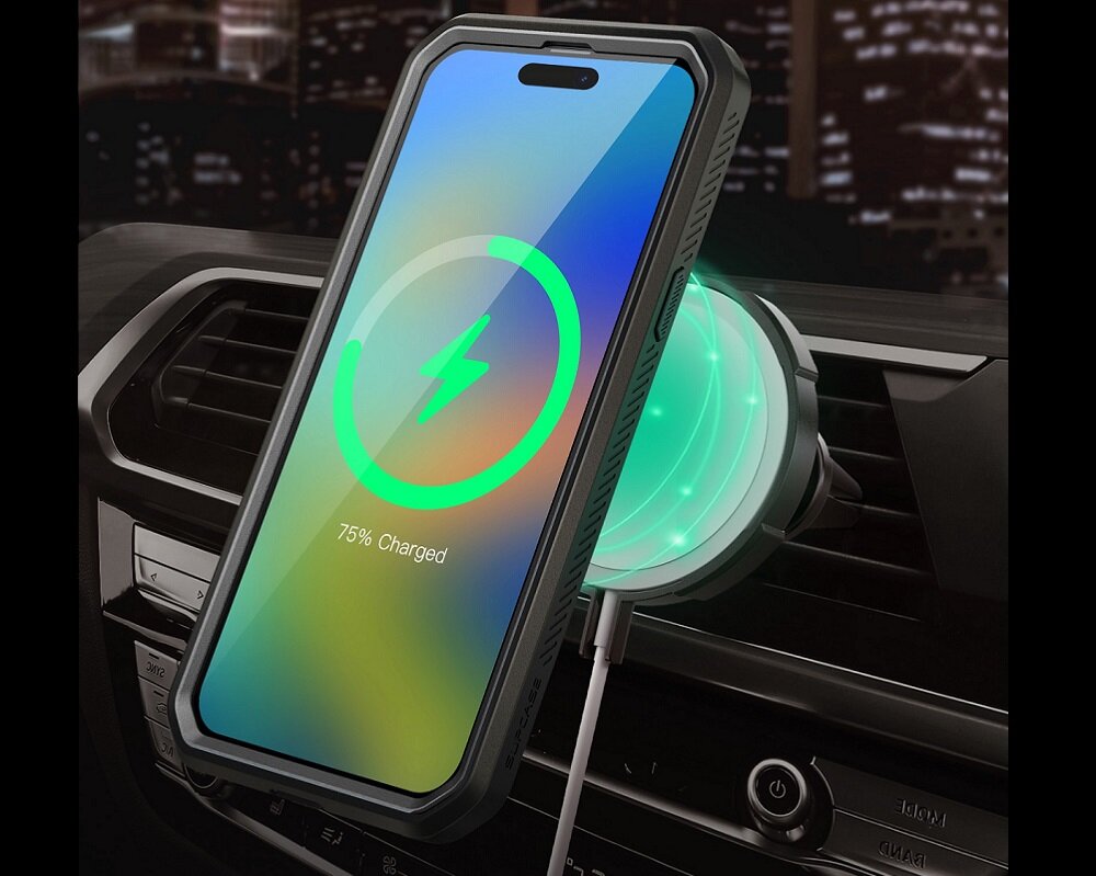 Etui SUPCASE Unicorn Beetle Pro MagSafe do Apple iPhone 15 Czarny Kompleksowa ochrona Niezawodna ochrona ekranu Pełna Kompatybilność Wytrzymałość Testowana w Terenie