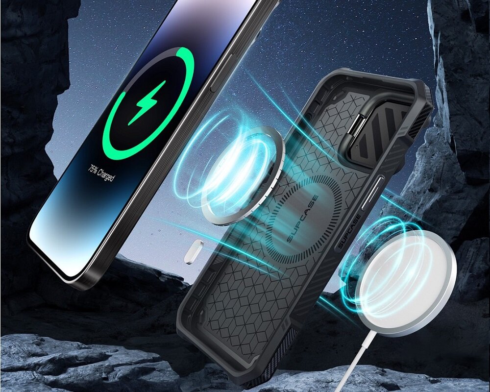 Etui SUPCASE UB XT Mag MagSafe do Apple iPhone 15 Czarny Innowacyjna ochrona Solidna konstrukcja Wygoda użytkowania Technologia MagSafe Certyfikat wojskowy