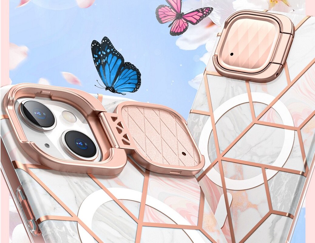 Etui SUPCASE Cosmo Mag MagSafe do Apple iPhone 15 Elegancja ochrona Smukły Wytrzymały Wyjątkowa Stylizacja Kompatybilność MagSafe Standard Wojskowy