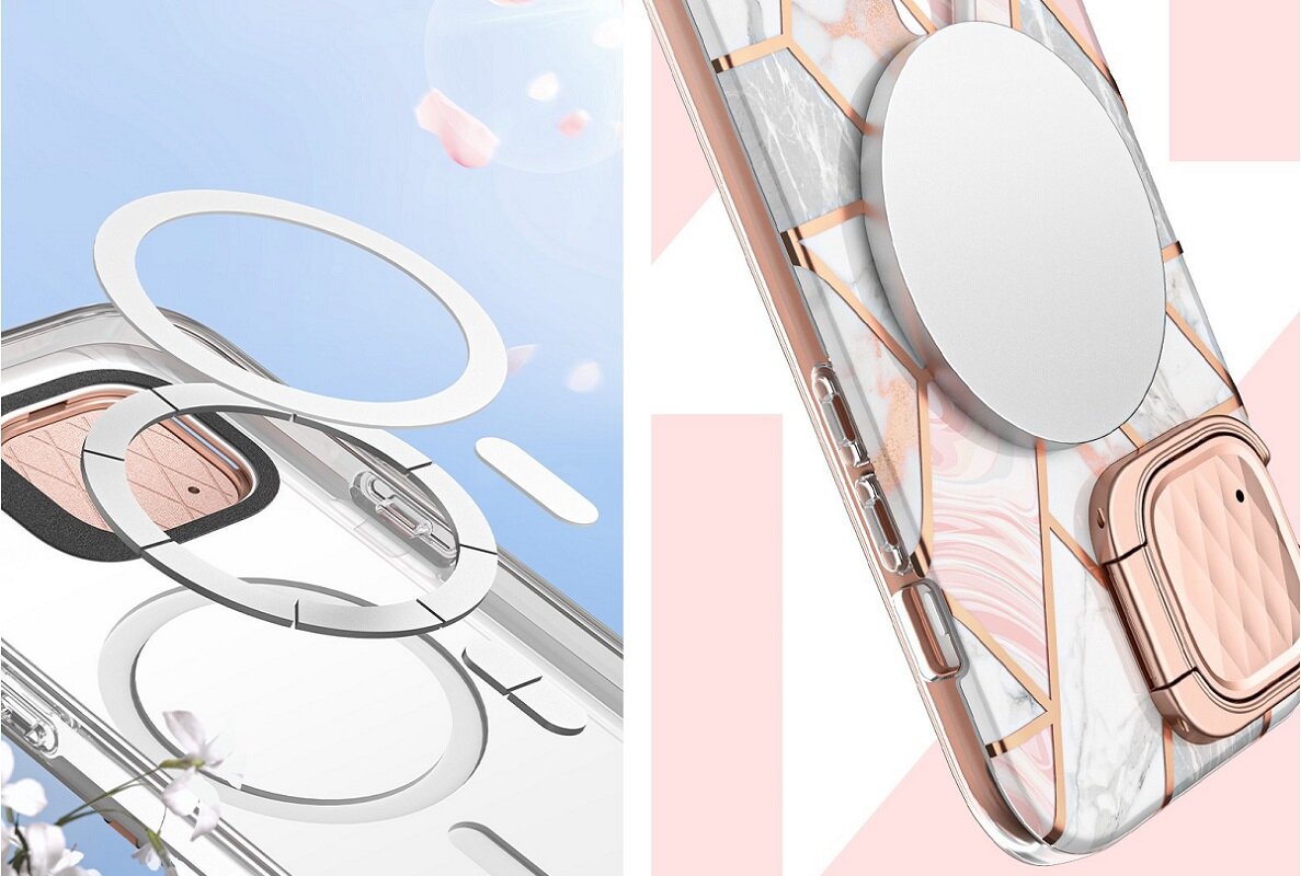 Etui SUPCASE Cosmo Mag MagSafe do Apple iPhone 15 Elegancja ochrona Smukły Wytrzymały Wyjątkowa Stylizacja Kompatybilność MagSafe Standard Wojskowy