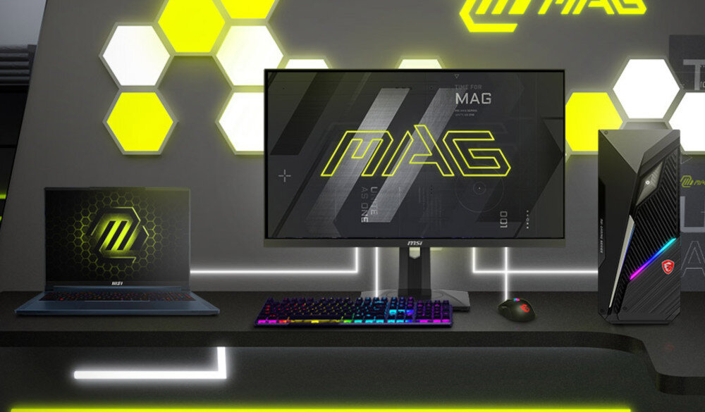 Monitor MSI MAG 274UPF 27 3840x2160px IPS 144Hz 1 ms przełącznik KVM klawiatura mysz przełączanie