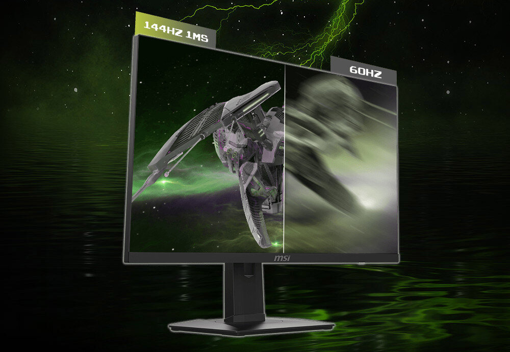 Monitor MSI MAG 274UPF 27 3840x2160px IPS 144Hz 1 ms odświeżanie czas reakcji płynność