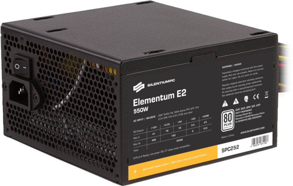 Komputer XQUANTUM XQR7R8S500-XA2W11P R7-5750G 8GB RAM 500GB SSD Windows 11 Home zasilacz moc sprawność zabezpieczenia