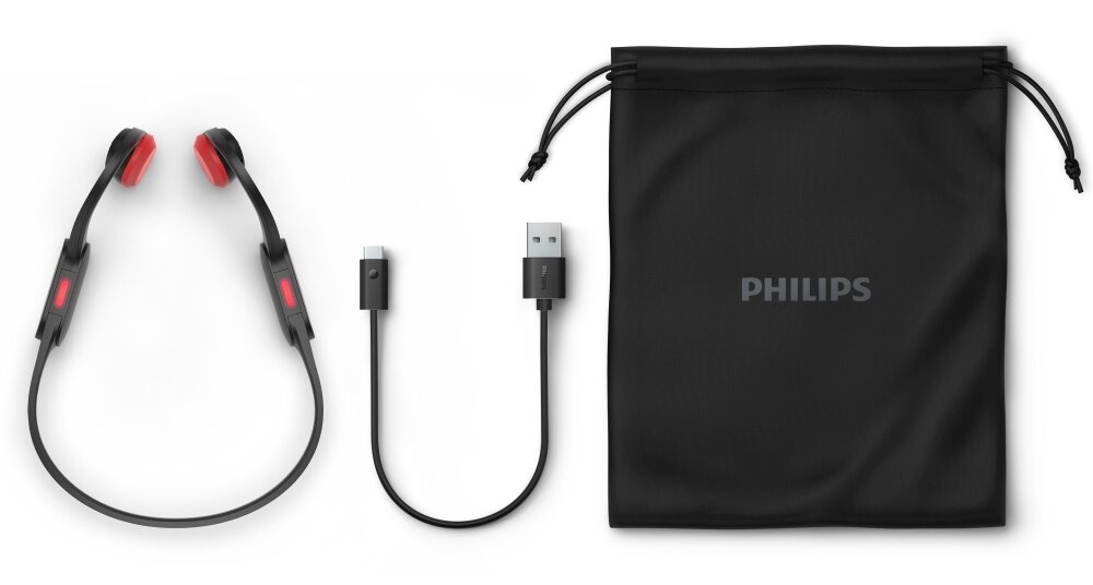 Słuchawki PHILIPS TAA5608BK design komfort lekkość dźwięk jakość wrażenia słuchowe ergonomia lekkość sport aktywność podróże czas pracy działanie akumulator