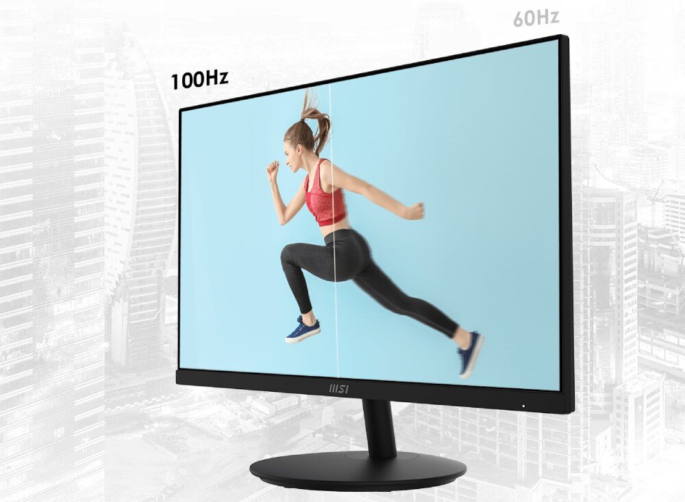Monitor MSI Pro MP242A 23.8 1920x1080px IPS 100Hz 1 ms [MPRT] płynność odświeżanie czas reakcji