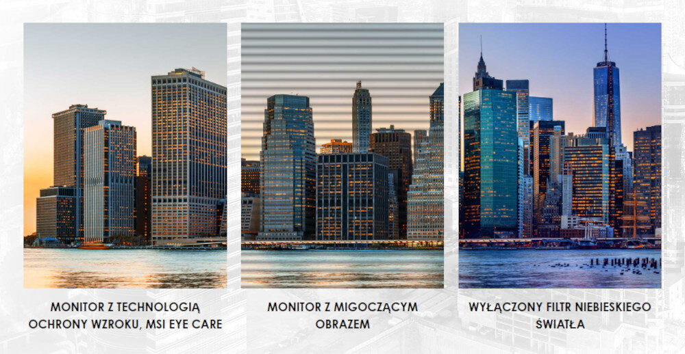 Monitor MSI Pro MP242AP 23.8 1920x1080px IPS 100Hz 1 ms [MPRT] wzrok ochrona migotanie niebieskie światło