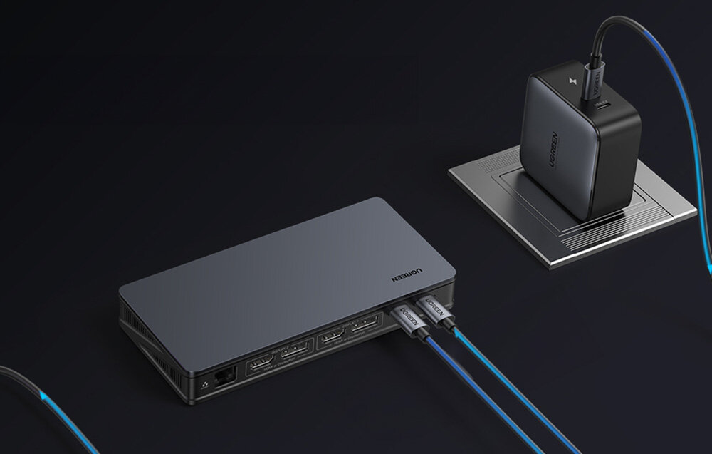 Stacja dokująca UGREEN Revodok Pro CM615 konstrukcja trwalosc aluminium swoboda uzytkowanie