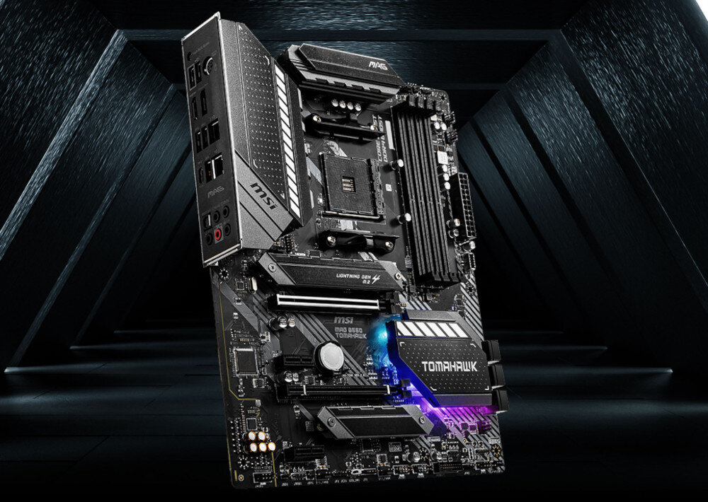 Komputer MAD DOG MD5600X-A19 R5-5600X 16GB RAM 500GB SSD GeForce RX3060Ti Windows 11 Home płyta główna chipset gniazdo radiatory złącza