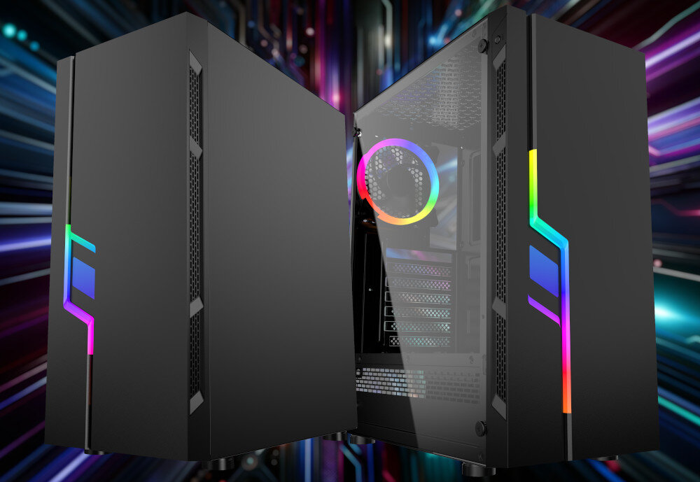 Komputer MAD DOG MD3600-A22 R5-3600 16GB RAM 500GB SSD Radeon RX6600 Windows 11 Home zestaw podzespoły procesor rdzenie technologia testy moc
