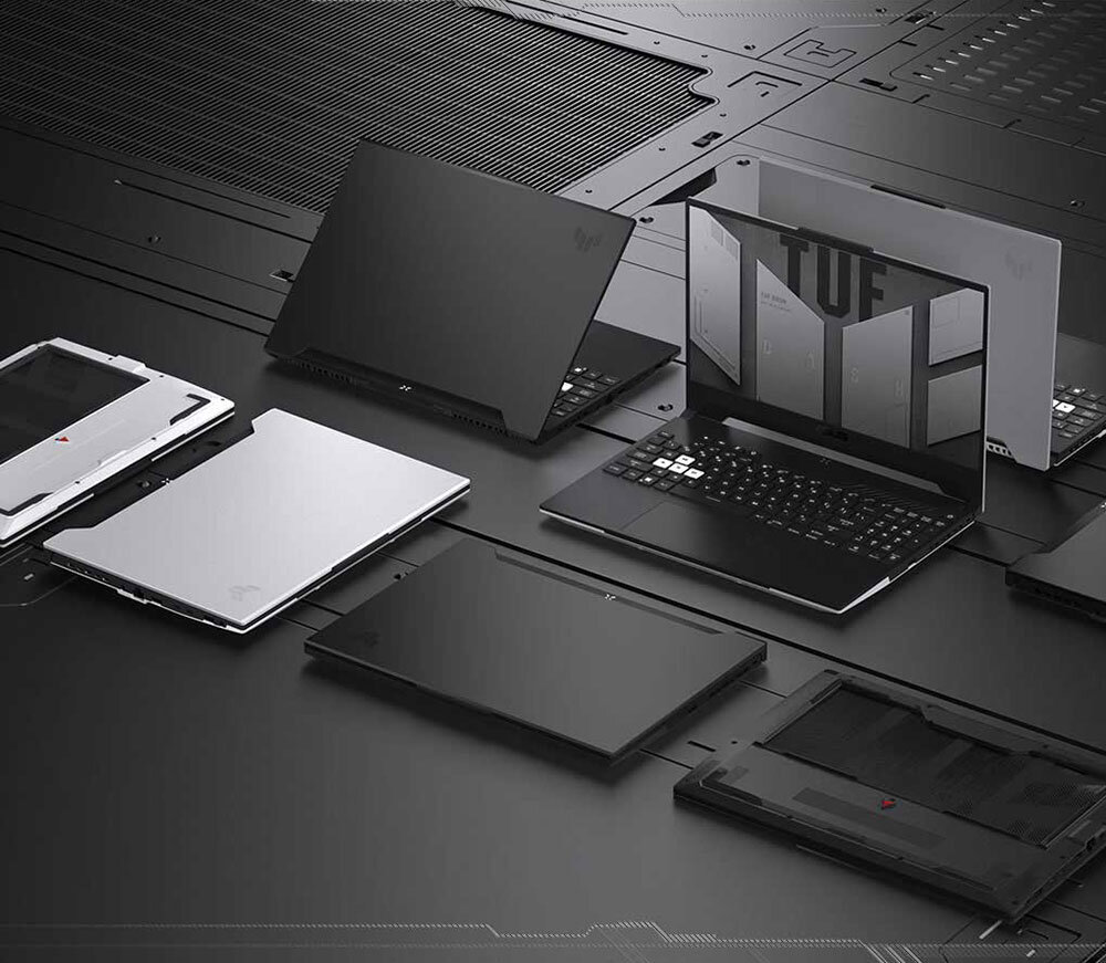 Laptop ASUS TUF Dash F15 FX517 - wzornictwo