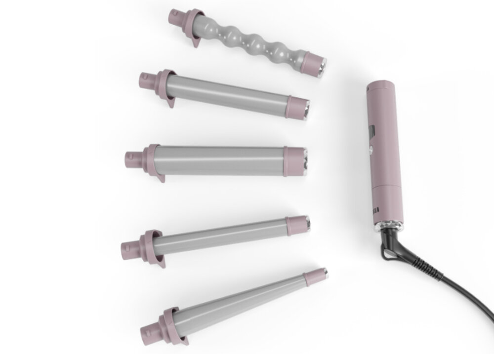 Lokówka TESLA TSL-BT-HCC loki fale stylizacje oczekiwania 5 nasadek regulacja zakres temperatura ustawiemia możliwości rozmiar kształt