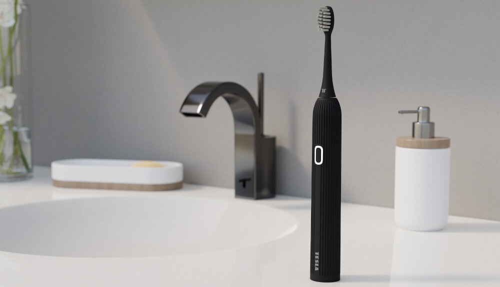 Szczoteczka soniczna TESLA TS200 dzialanie moc