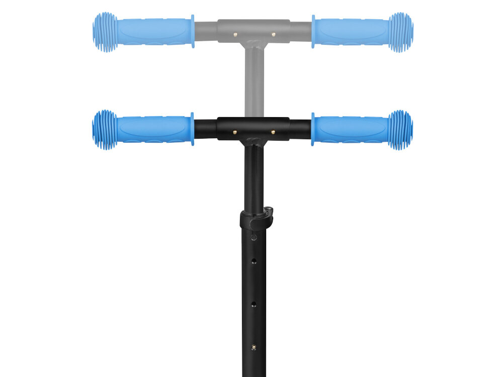 Hulajnoga SPOKEY Duke Czarno-niebieski kierownica 3-stopniowa regulacja 71-76-80 cm antyposlizgowy material skladane uchwyty