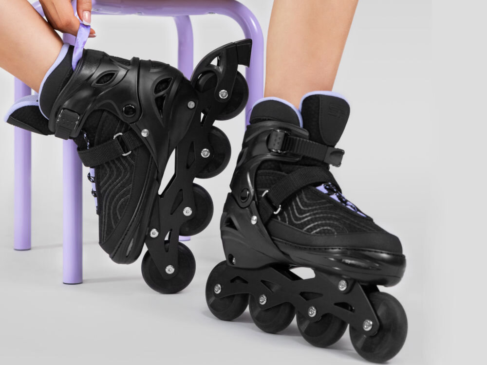 Rolki SPOKEY Matty (rozmiar 39-42) Czarno-zielony rozmiar regulacja kółka