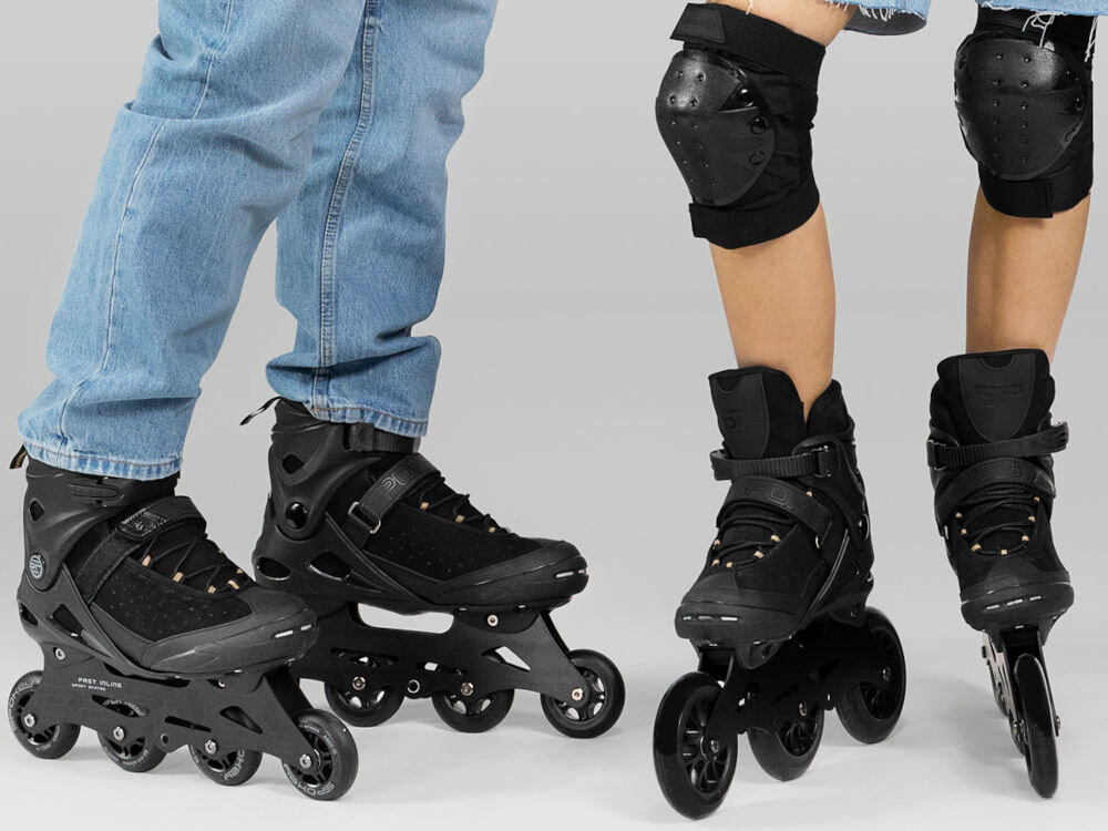 Rolki SPOKEY Matty (rozmiar 39-42) Czarno-zielony kółka 82 A łożyska abec-7 płozy aluminiowe